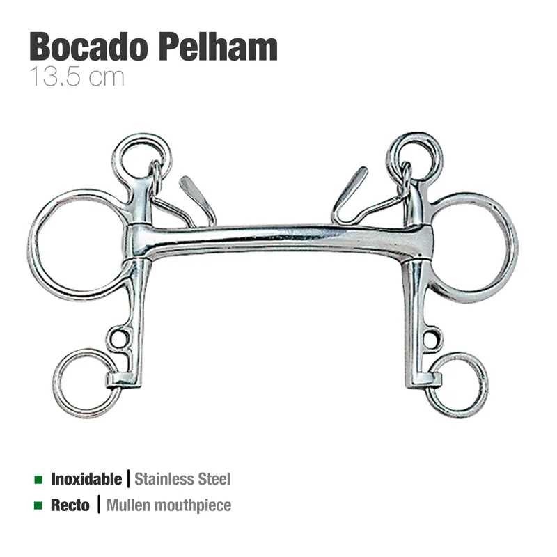 BOCADO PELHAM RECTO INOX 21250