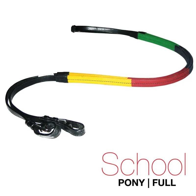 RIENDAS GOMA. MULTICOLOR SCHOOL NEGRO