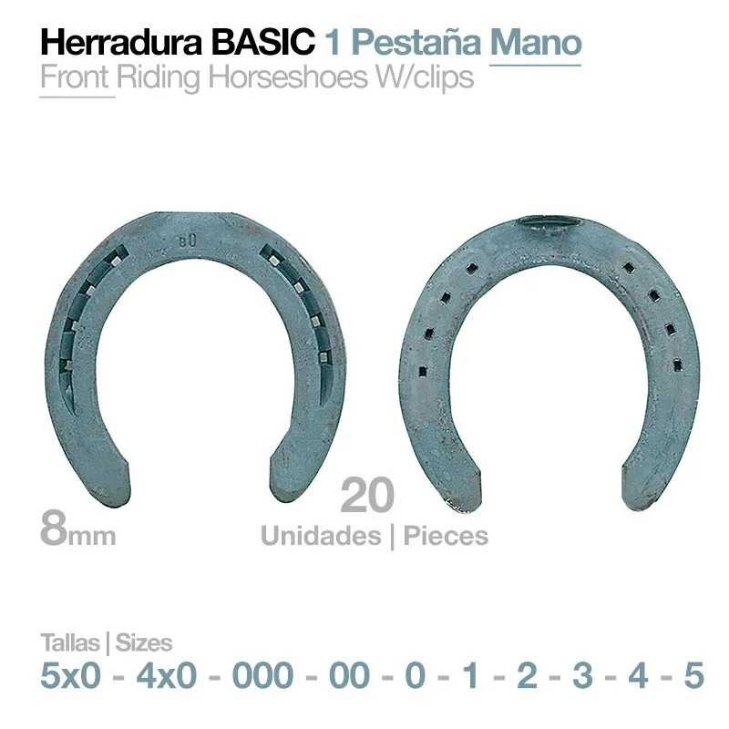 HERRADURA BASIC 1 PESTAÑA MANO 20uds