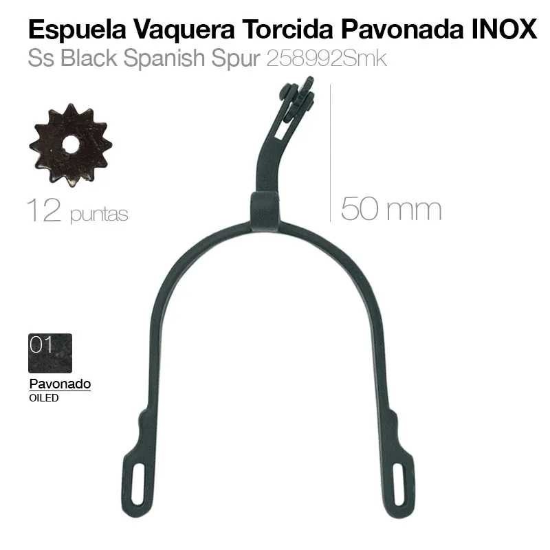 ESPUELA VAQUERA TORCIDA PAVONADO INOX 258992SMK