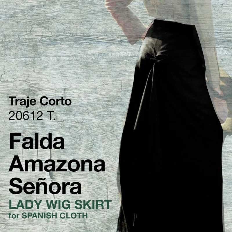 TRAJE CORTO FALDA AMAZONA SEÑORA 20612 T.