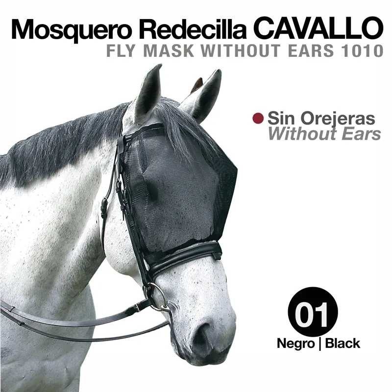 MOSQUERO REDECILLA CAVALLO SIN OREJERAS NEGRO