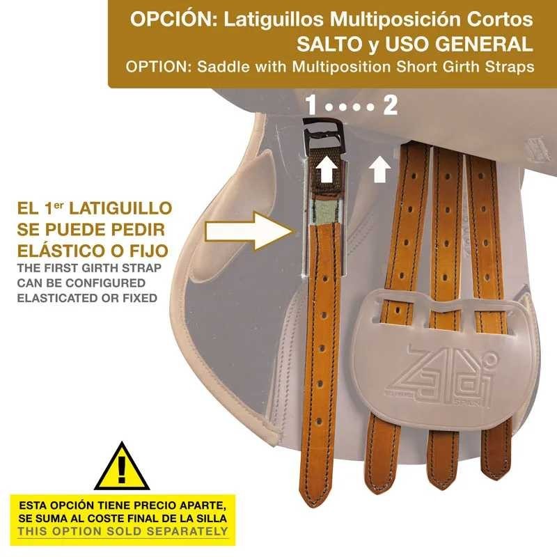 SILLA CON LATIGUILLOS MULTIPOSICIÓN CORTOS SALTO & UG