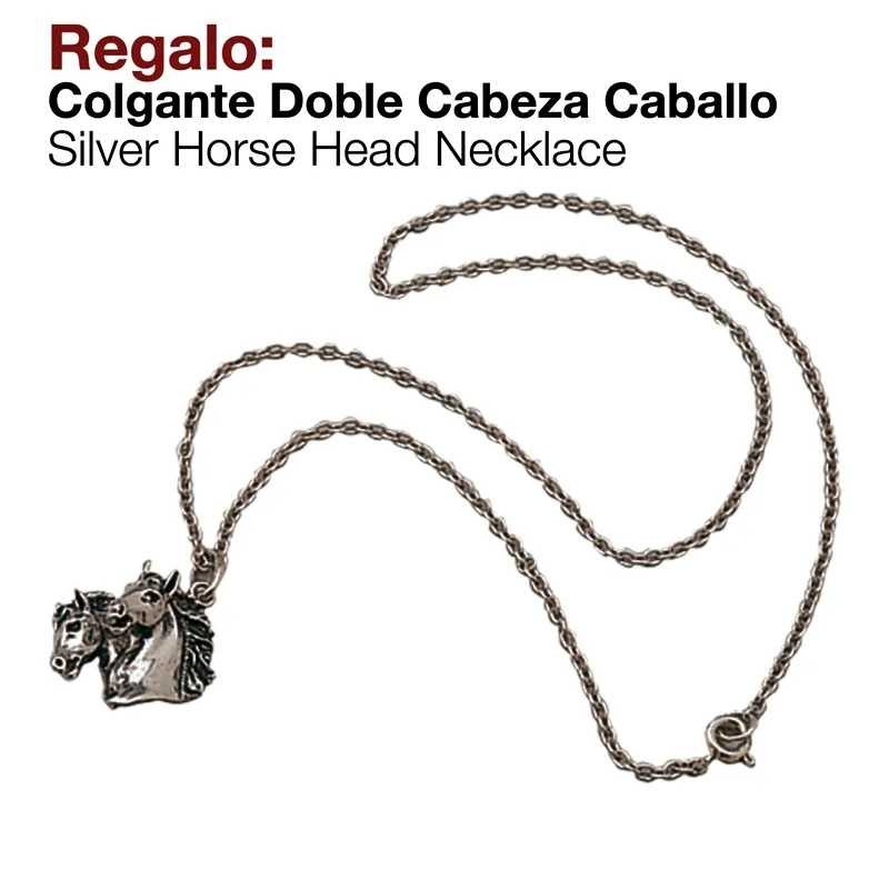 REGALO COLGANTE DOBLE CABEZA CABALLO