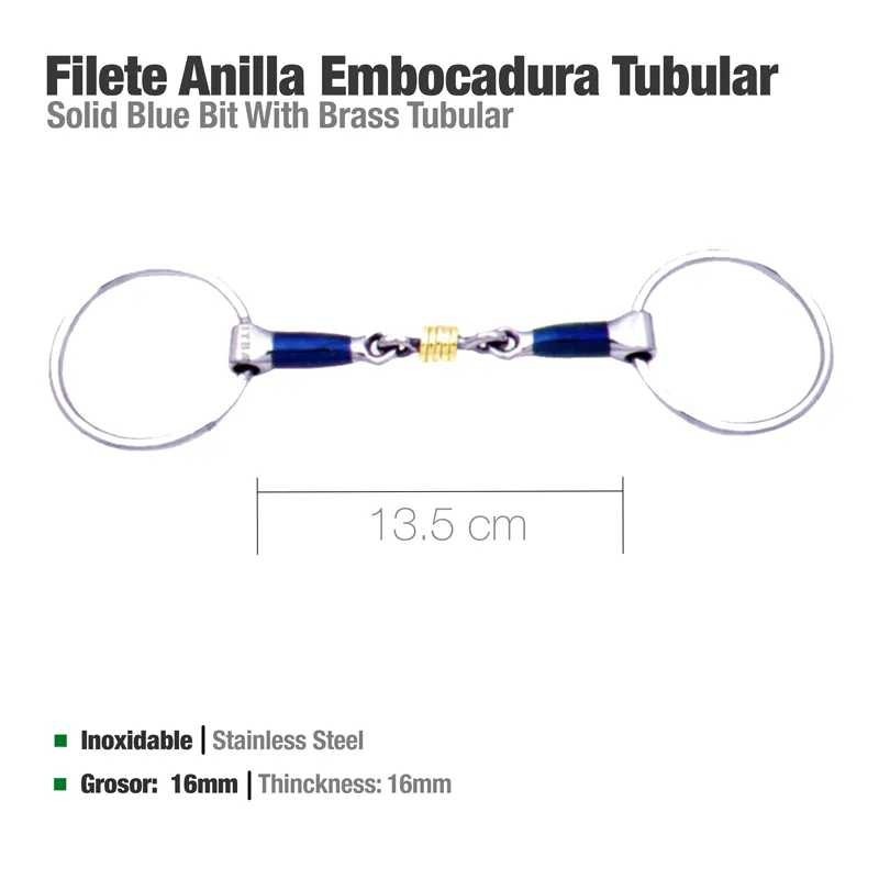 FILETE ANILLA EMBOCADURA TUBULAR BBI INOX