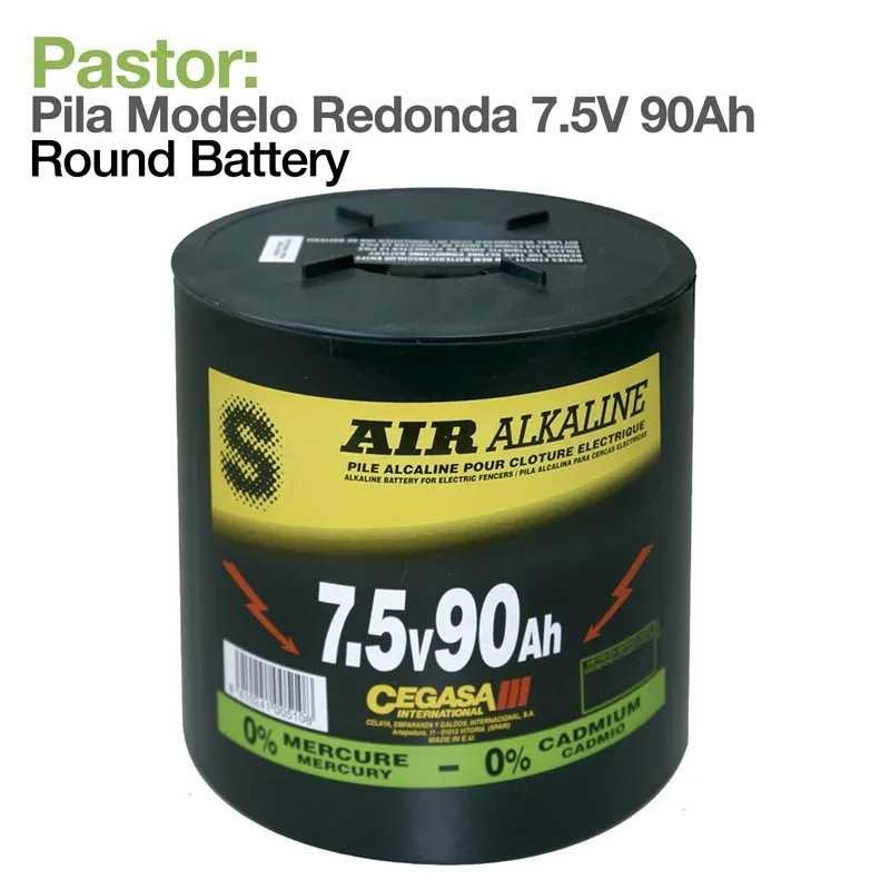 PASTOR: PILA MODELO REDONDA 7.5V 90A/H