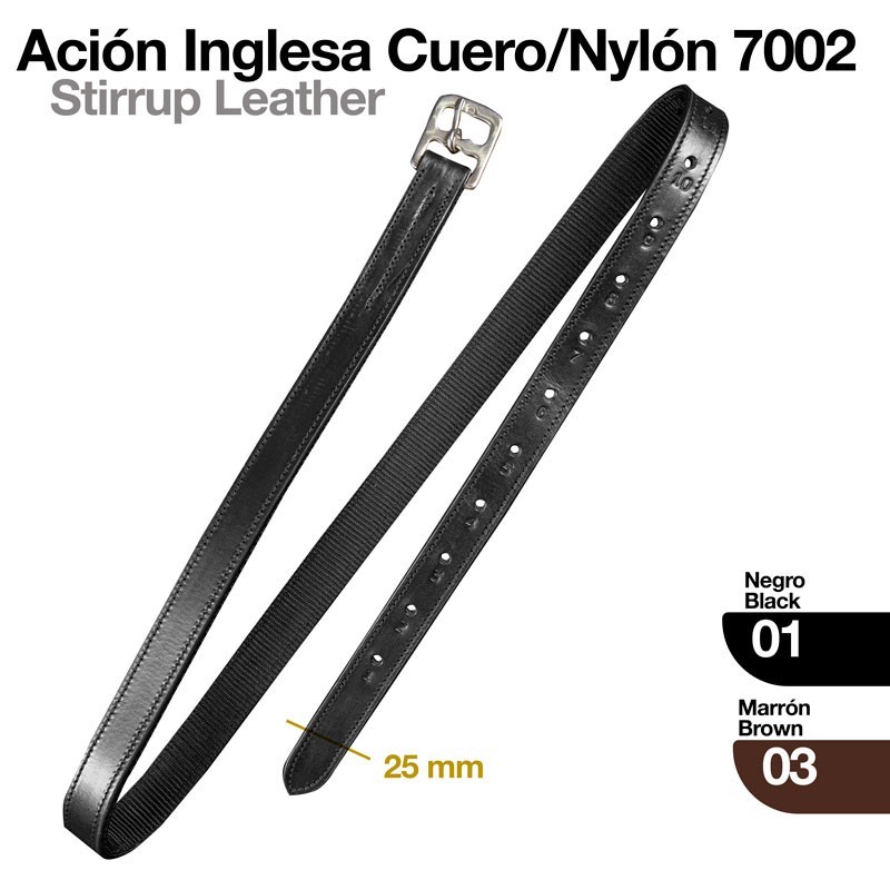 ACIÓN INGLESA CUERO/NYLON 7002 