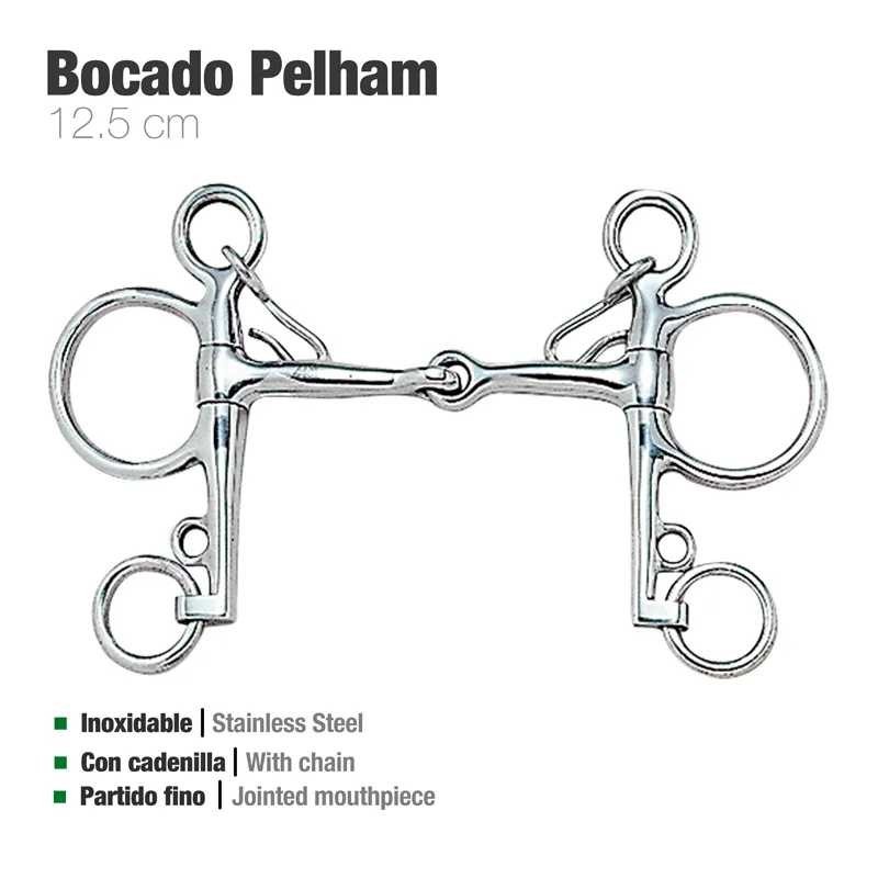 BOCADO PELHAM PARTIDO FINO INOX 212501