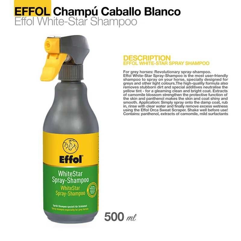 EFFOL CHAMPÚ CABALLO BLANCO WHITE STAR 0.5l