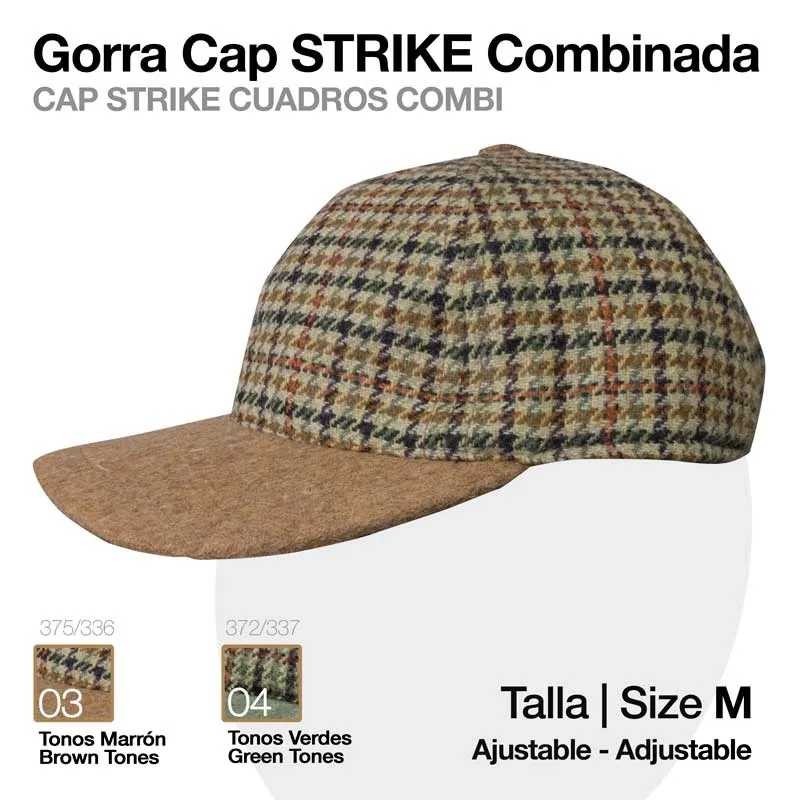 GORRA CAP STRIKE COMBINADA CUADRO 