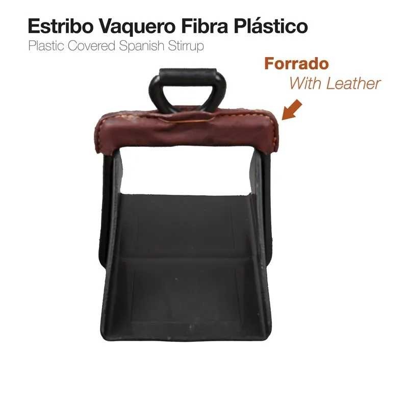 ESTRIBO VAQUERO FIBRA PLÁSTICO FORRADO