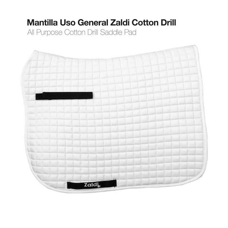 MANTILLA USO GENERAL ZALDI COTTON DRILL BLANCO