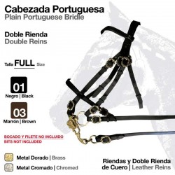 CABEZADA PORTUGUESA DOBLE RIENDA