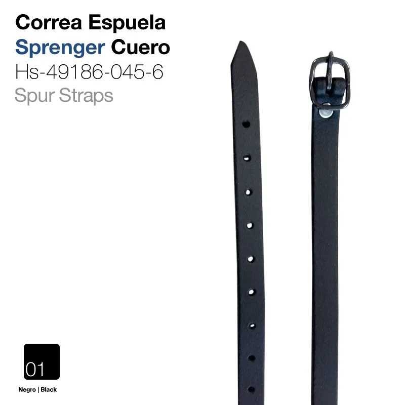 CORREA ESPUELA SPRENGER CUERO NEGRO HS-49186-045-6