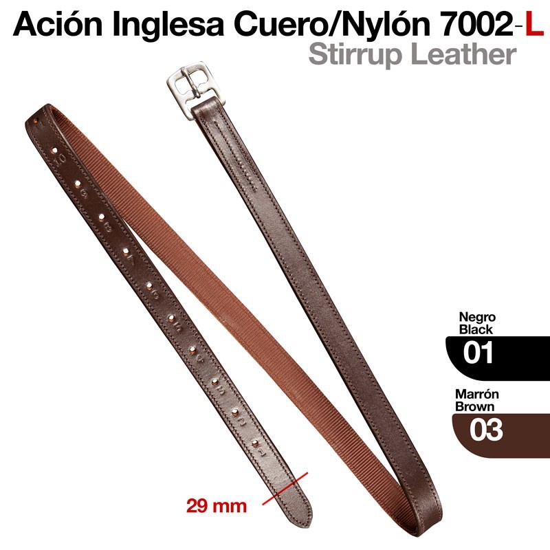 ACIÓN INGLESA CUERO/NYLON 7002/L