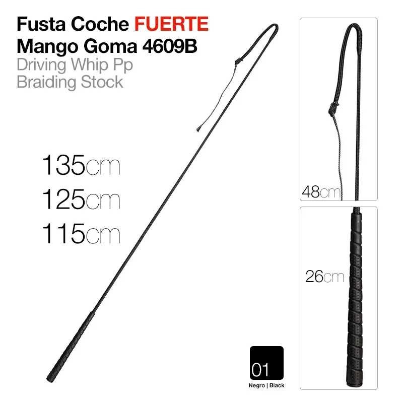 FUSTA COCHE FUERTE MANGO GOMA 4609B NEGRO