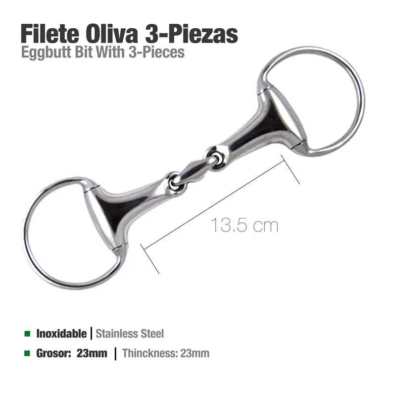 FILETE OLIVA 3 PIEZAS INOX