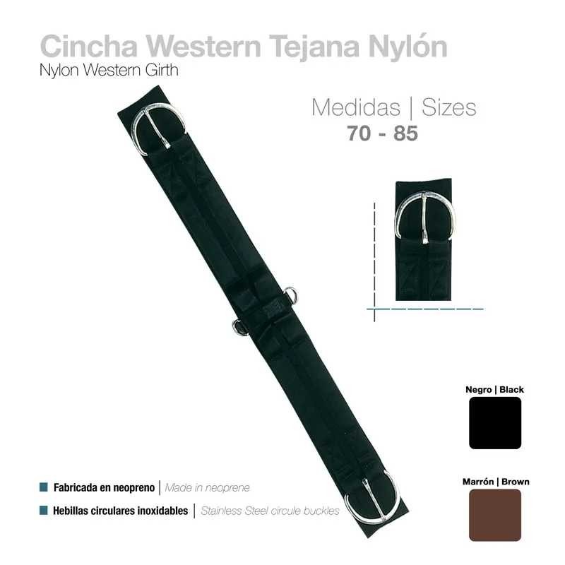 CINCHA WESTERN TEJANA NYLON 41093