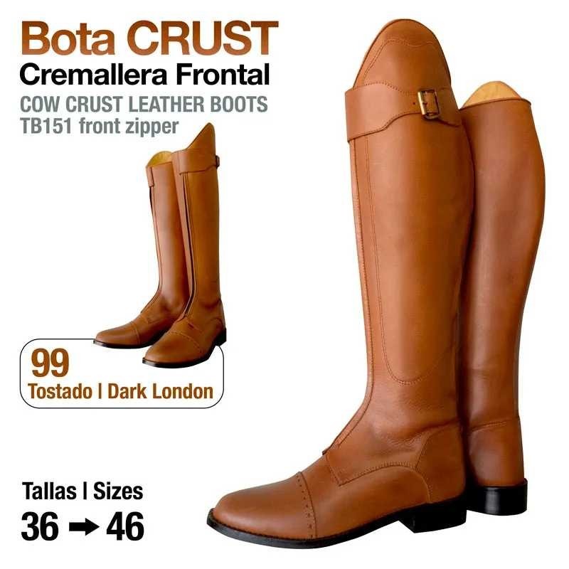 BOTA CRUST CREMALLERA FRONTAL TB151 TOSTADO