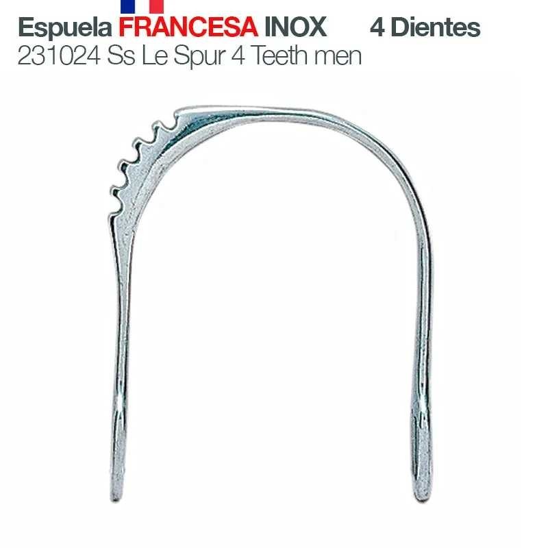 ESPUELA FRANCESA INOX  4 DIENTES 231024