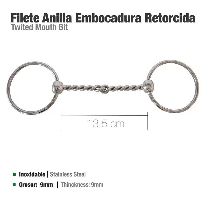 FILETE ANILLA EMBOCADURA RETORCIDA 255334