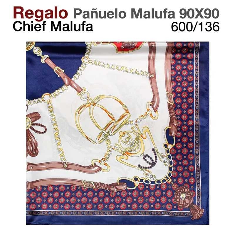 REGALO PAÑUELO MALUFA 90x90 600/136 ROJO/AZUL