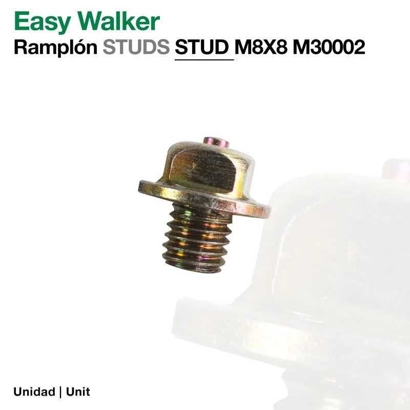 EASY WALKER: RAMPLÓN STUDS M8X8 30002(ud)