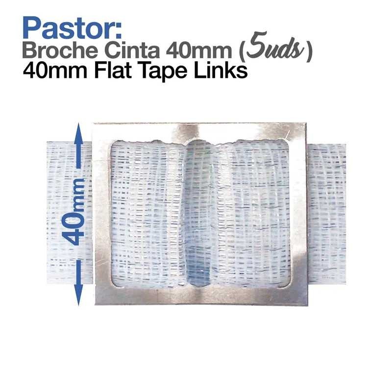 PASTOR: BROCHE CINTA 40mm 5uds