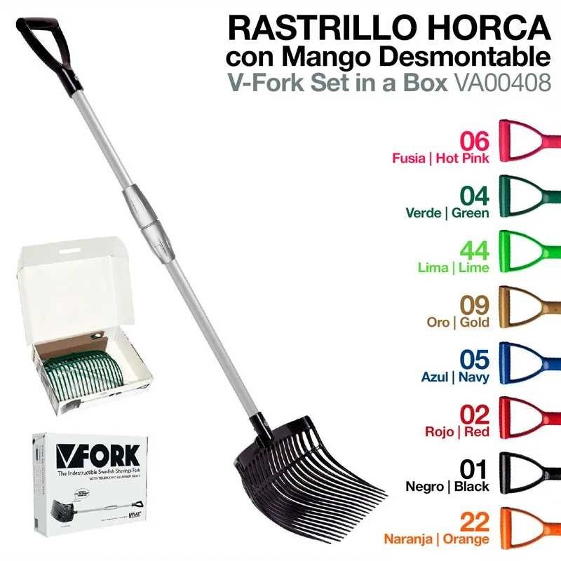 RASTRILLO HORCA CON MANGO DESMONTABLE 408