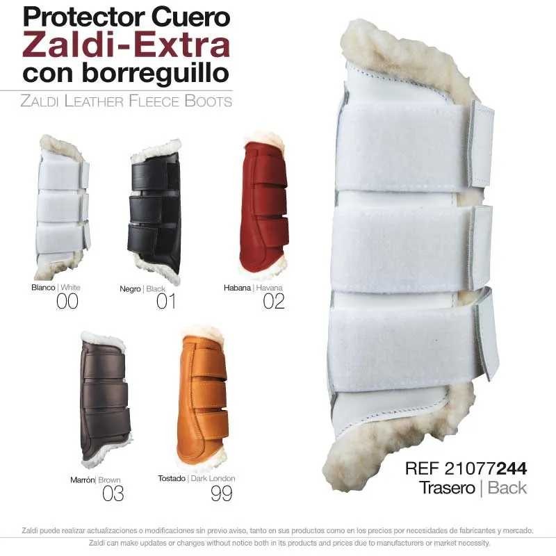 PROTECTOR ZALDI EXTRA CUERO BORREGUILLO PIE