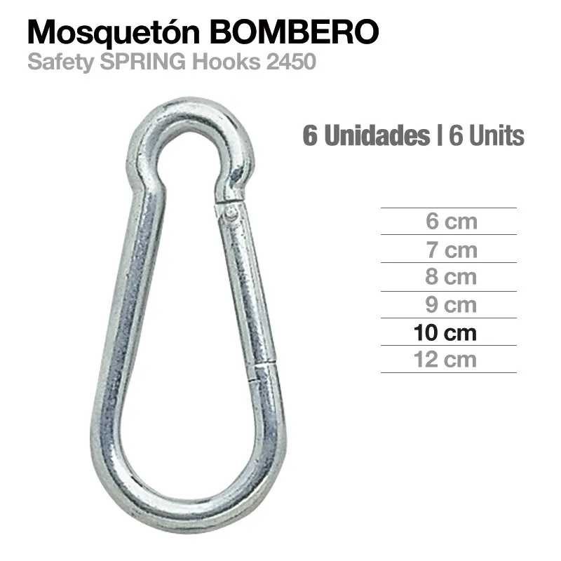 MOSQUETÓN BOMBERO 2450 6uds