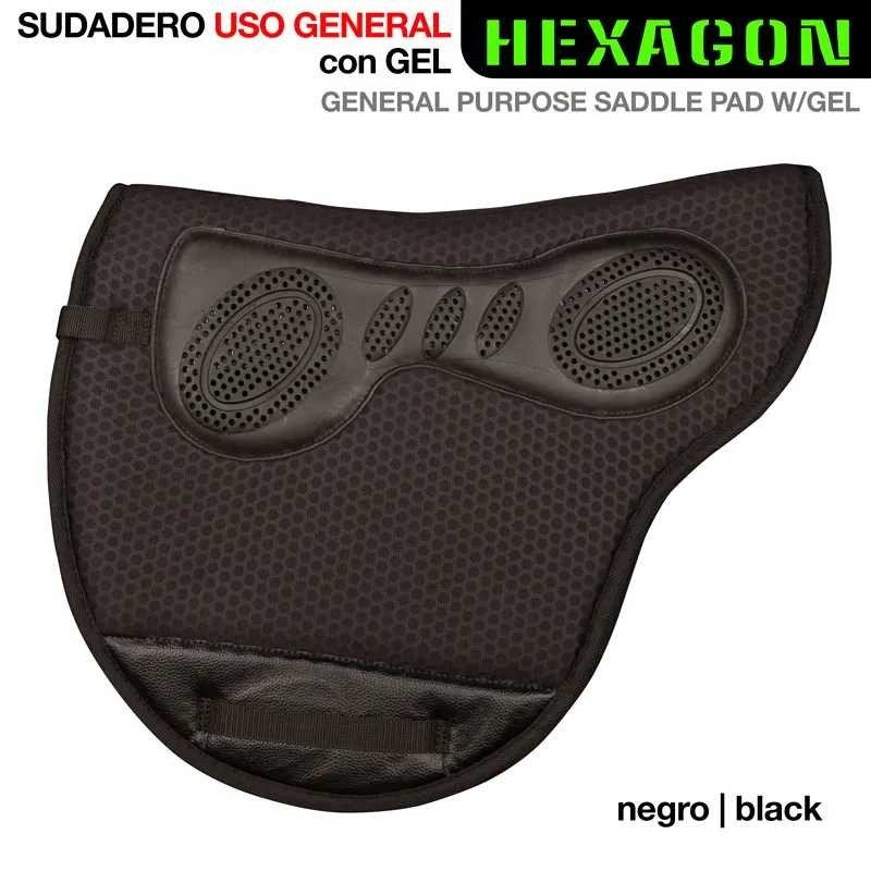 SUDADERO USO GENERAL HEXAGON CON GEL 313131 NEGRO