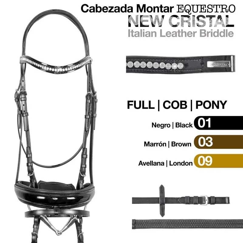 CABEZADA MONTAR CRYSTAL R/GOMA