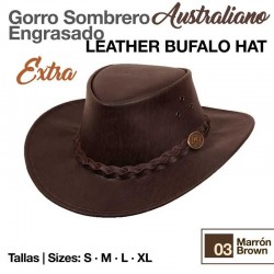 GORRO SOMBRERO AUSTRALIANO ENGRASADO EXTRA 