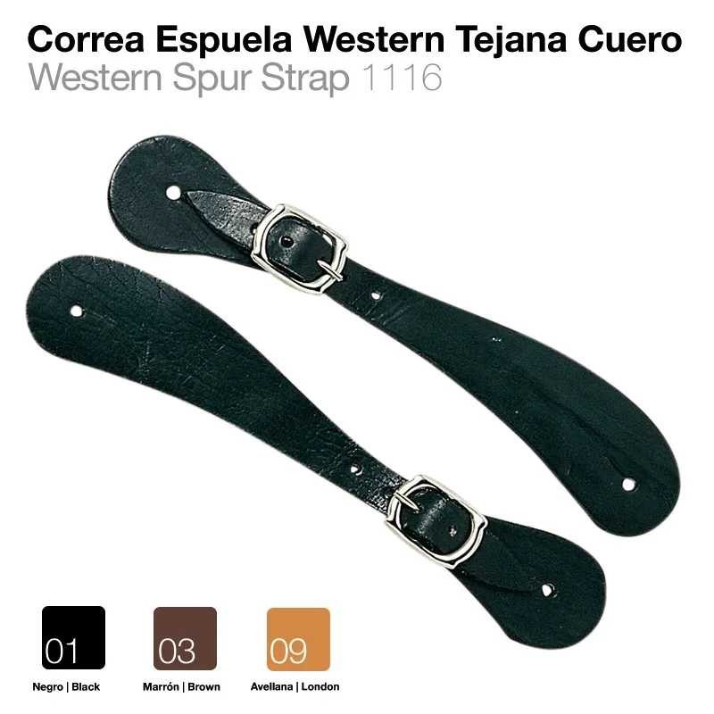 CORREA ESPUELA WESTERN TEJANA CUERO