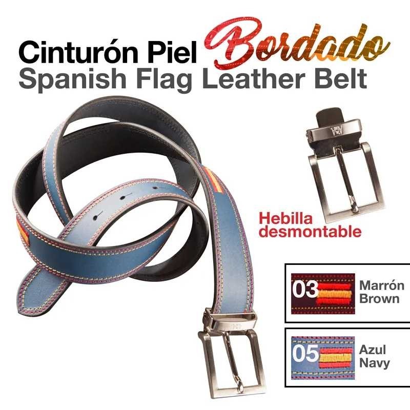 CINTURÓN PIEL BORDADO 1510/35 