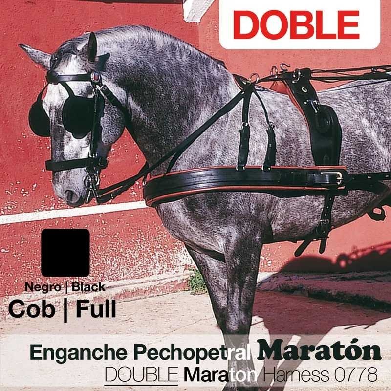 ENGANCHE PECHOPETRAL MARATÓN DOBLE NEGRO