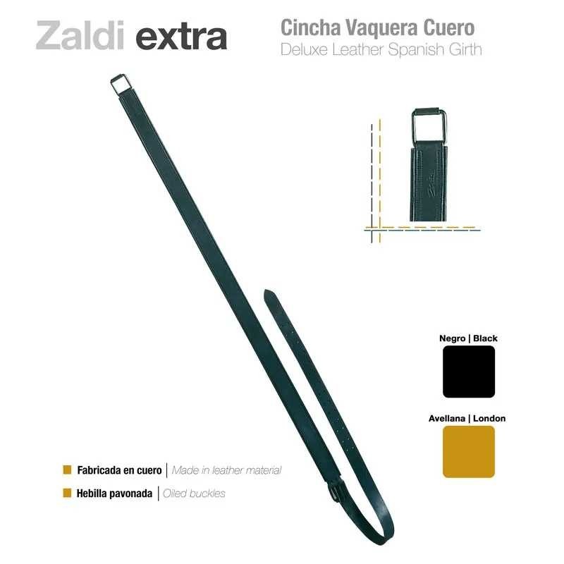 CINCHA VAQUERA CUERO ZALDI EXTRA