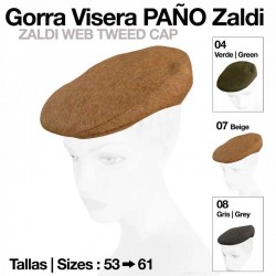 GORRA VISERA PAÑO ZALDI