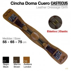 CINCHA DOMA CUERO CON ELÁSTICO