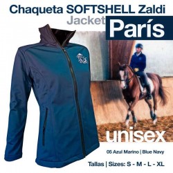 CHAQUETA SOFTSHELL ZALDI PARÍS AZUL 