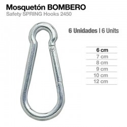 MOSQUETÓN BOMBERO 2450 6uds