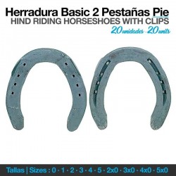 HERRADURA BASIC 2 PESTAÑAS PIE 20uds