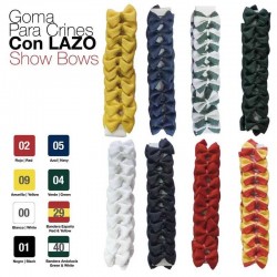 GOMA PARA CRINES CON LAZO 841 ROJO