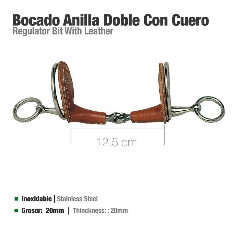 FILETE ANILLA DOBLE CUERO 214001-50+L 12.5cm