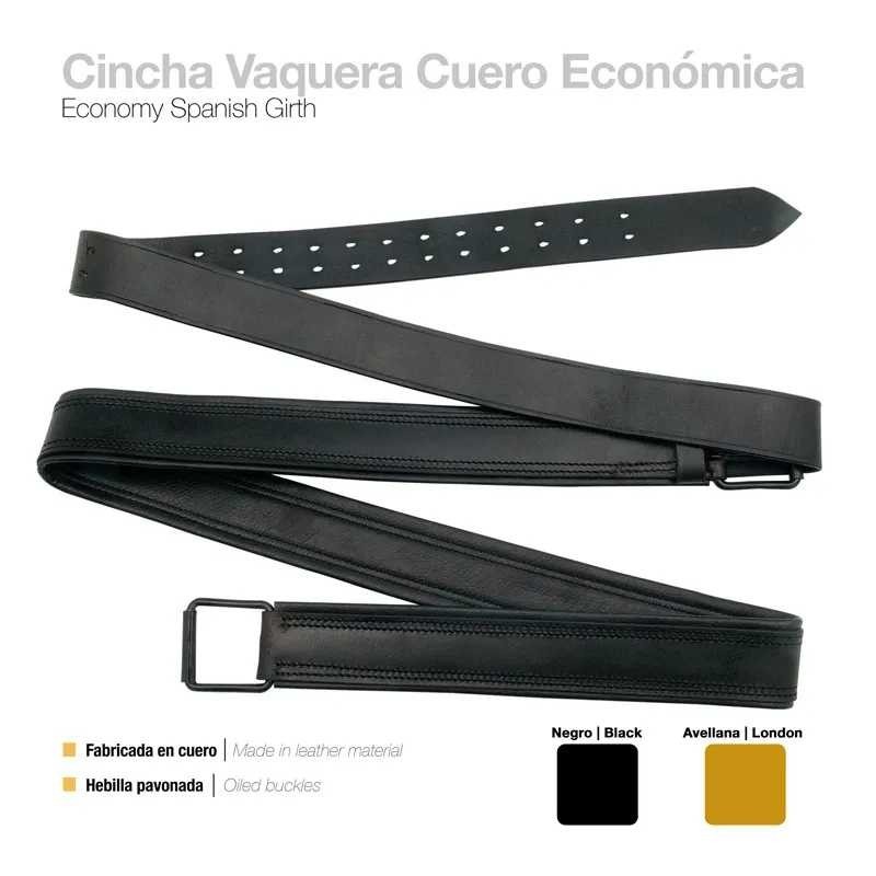 CINCHA VAQUERA CUERO ECONÓMICA