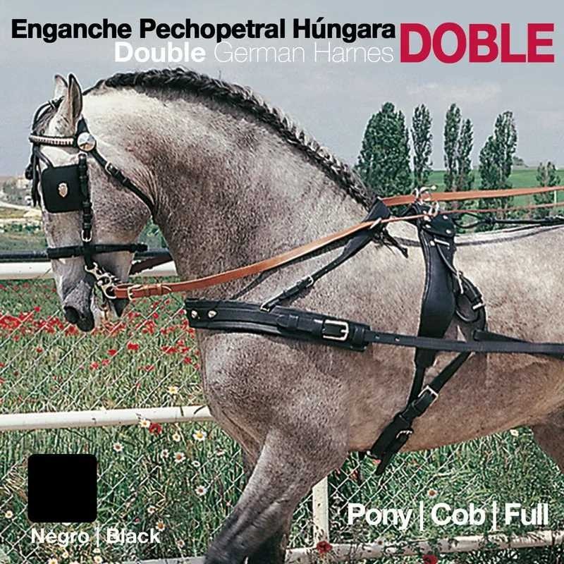 ENGANCHE PECHOPETRAL HÚNGARA. DOBLE NEGRO