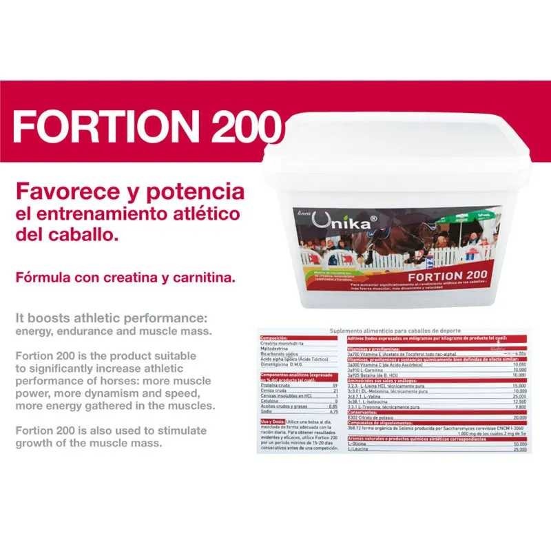 UNIKA FORTION 200 CREATINA RENDIMIENTO ATLÉTICO 6.6kg