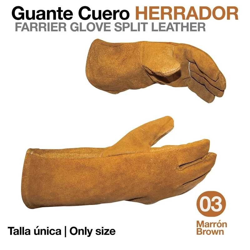 GUANTE CUERO HERRADOR Z95 MARRÓN