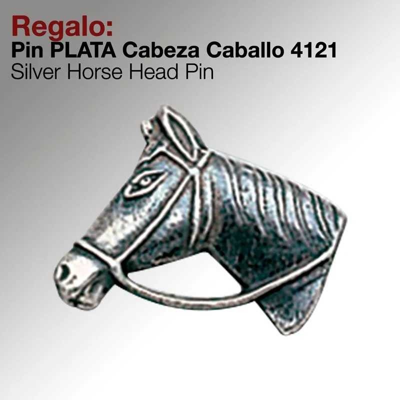 REGALO PIN -PLATA- CABEZA CABALLO 4121